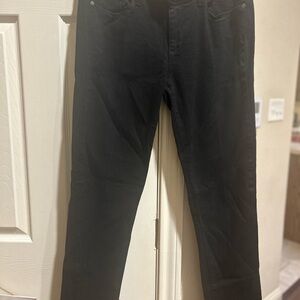 PAIGE Women's Black Distressed Relaxed Jeans